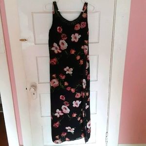 Reversible floral maxi dress